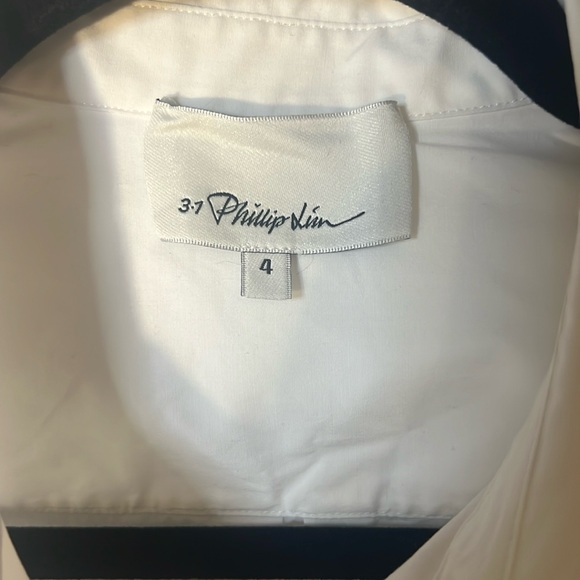 3.1 Philip Lim Longsleeves gathered front shirt size 4 - Picture 5 of 8